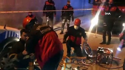 Motosiklet ile polis aracı çarpıştı: 1 yaralı