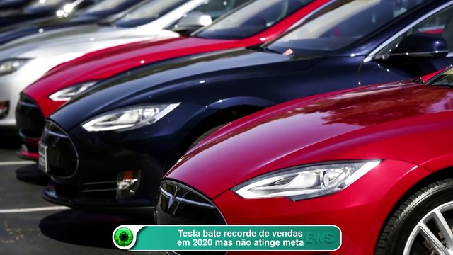 Tesla bate recorde de vendas em 2020 mas não atinge meta