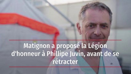 Matignon a proposé la Légion d'honneur à Phillipe Juvin, avant de se rétracter
