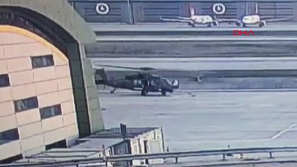 Download Video: Sabiha Gökçen'deki helikopter kazasının güvenlik kamerası görüntüleri