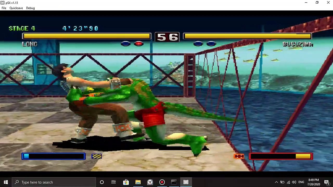 Long(The Tiger) defeats Busuzima(The Chameleon) (#1) - Bloody Roar 2