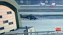 Sabiha Gökçen'deki helikopter kazasının güvenlik kamerası görüntüleri ortaya çıktı | Video