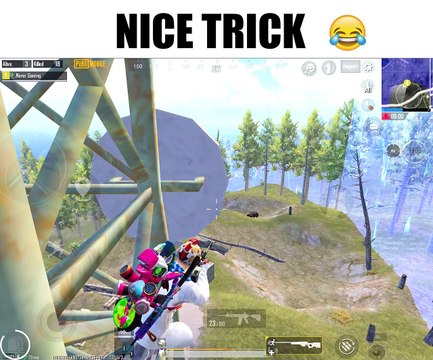 CLIMBING ON TOWER & CHICKEN DINNER - PUBG MOBILE