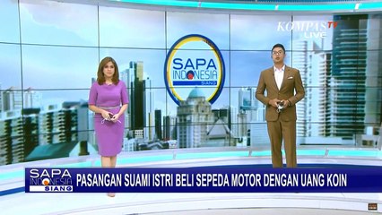 Pasutri Beli Motor Pakai Uang Koin Setelah Menabung Dua Tahun