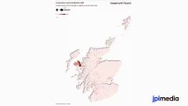 Coronavirus  - This map shows how coronavirus spread through Scotland in 2020