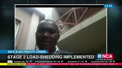 Eskom to implement stage 2 load-shedding