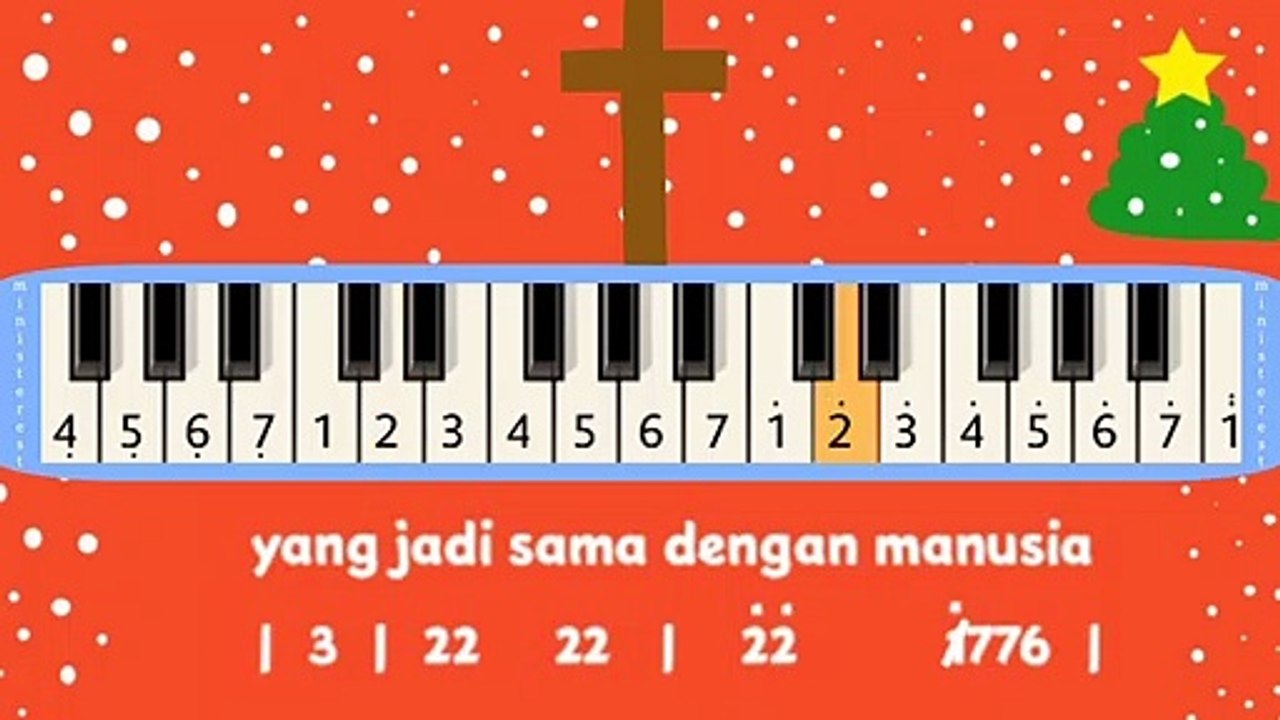 DIA LAHIR UNTUK KAMI: PIANIKA ❲MELODICA❳ TUTORIAL | LAGU ROHANI