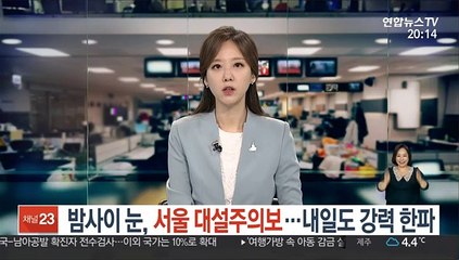 [날씨] 밤사이 눈, 서울 대설주의보…내일도 강력 한파