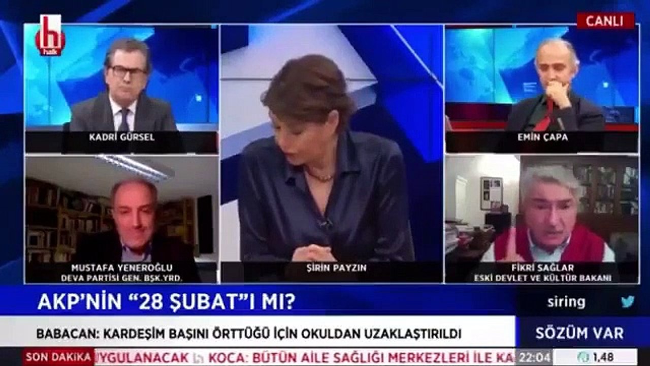 CHP Eski MVsi Fikri Sağlar : Sorun Başörtüsü Değildir Sorun Türbandır Türban İrticai Hareketlerin Üniformasıdır