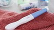 Pregnancy test with raised bumps for blind parents