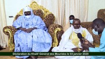 Urgent Touba _ Déclaration  03_01_2021 du Khalif General des mourides Serigne Mountakha Mbacke