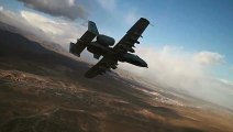 Aerial View • A-10 Flyover with USAF Thunderbirds  • Nevada USA