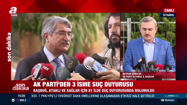 AKP'den 3 isme suç duyurusu: AK Parti İstanbul İl Başkanı Bayram Şenocak'tan açıklama