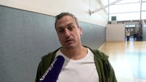 Le coach de Fos Provence Basket Rémi Giuitta avant le match à Nancy