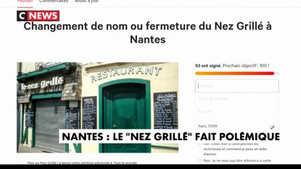 Nantes : un restaurant nommé «Le Nez Grillé» fait polémique