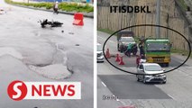 Killer pothole in East West Link rectified
