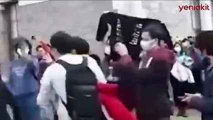 Boğaziçi Üniversitesi'nde 'Katil polis' sloganından sonra şimdi de LGBT bayrakları açıldı
