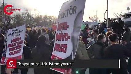 ''Kayyum rektör istemiyoruz''