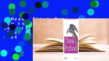 [Read] Think Python: How to Think Like a Computer Scientist  Best Sellers Rank : #4