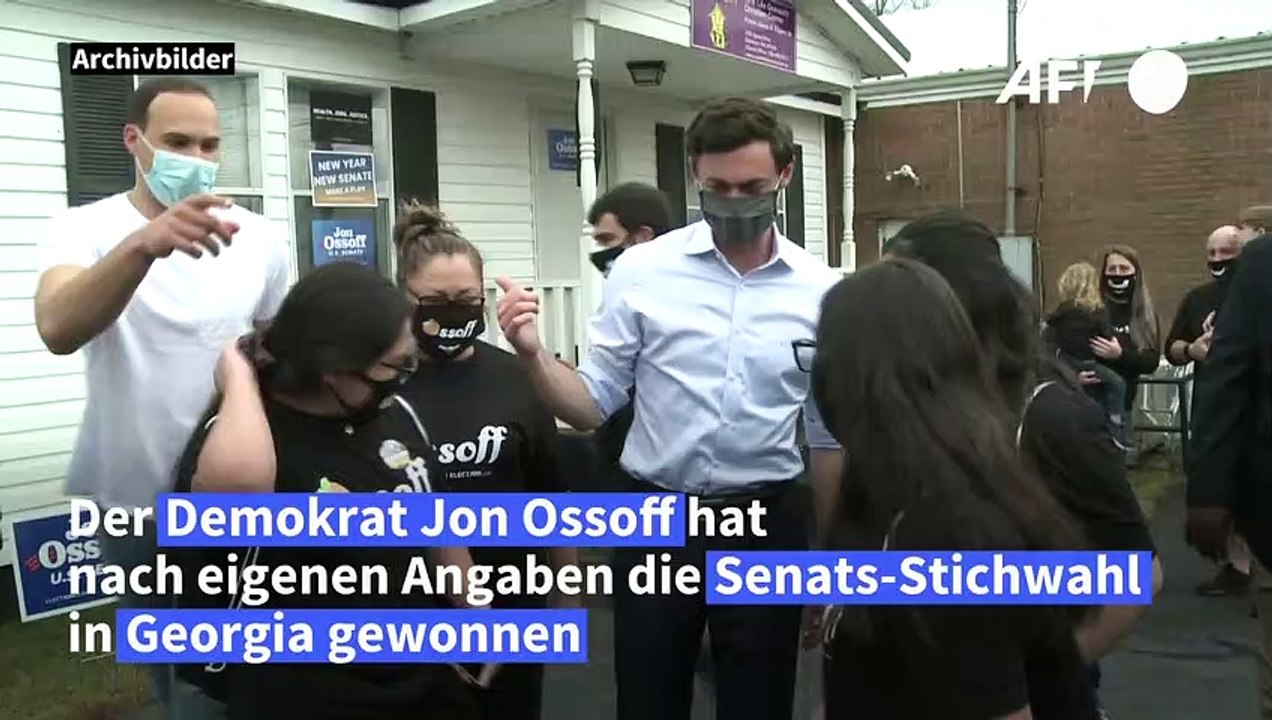 Demokrat Ossoff erklärt sich zum Sieger in Georgia