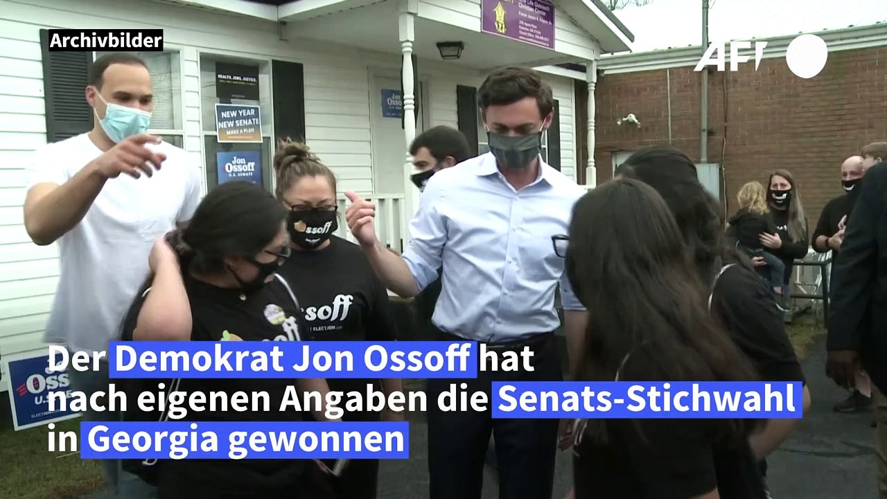 Demokrat Ossoff erklärt sich zum Sieger in Georgia