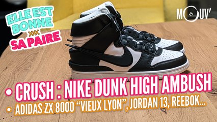 Nike Dunk High Ambush : gros crush, Adidas ZX 8000 "Vieux Lyon", Reebok x Kung Fu Panda...