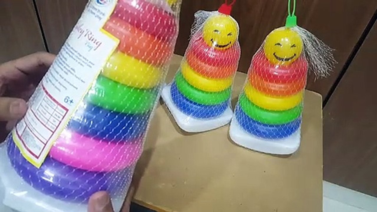 Unboxing and Review of Ratna toys stacking rings 7 rings and 5 rings toy for kids learning gift