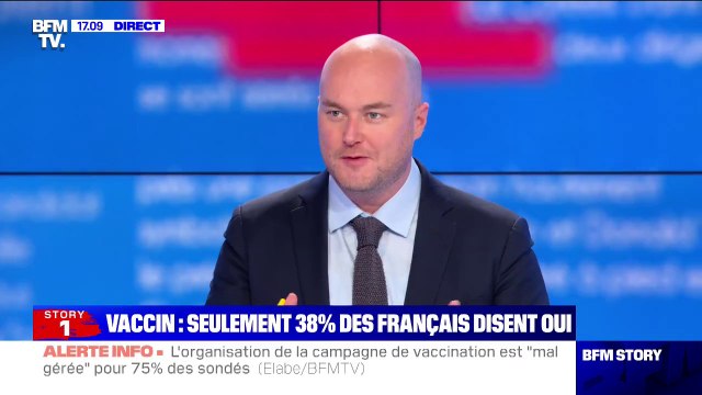 Philippe Corbé, chef du service politique de BFM: Ces freins qu'on a vu apparaitre ces derniers jours (sur le vaccin) sont contradictoires avec ce que Macron tente d'incarner
