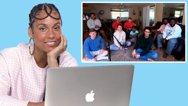 Alicia Keys Watches Fan Covers on YouTube