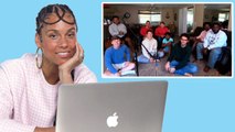 Alicia Keys Watches Fan Covers on YouTube