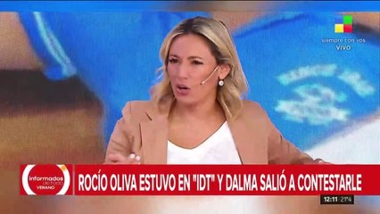 Rocío Oliva estuvo en IDT y Dalma Maradona salió a contestarle