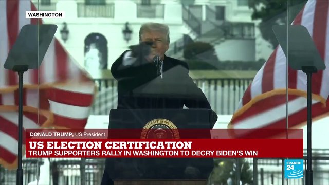 'We will never concede': Trump addresses supporters gathered in Washington