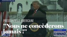 Donald Trump refuse sa défaite et crie à la fraude devant ses supporters réunis à Washington