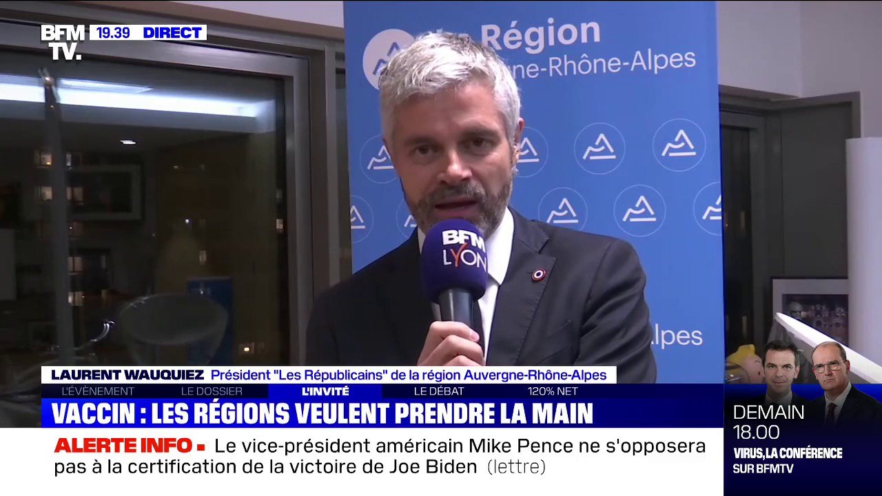 Stratégie vaccinale: pour Laurent Wauquiez, si l'exécutif "continue à faire tout seul, il va emmener tout le pays dans le mur"