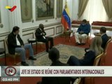 Jefe de Estado Nicolás Maduro sostiene encuentro con Parlamentarios internacionales
