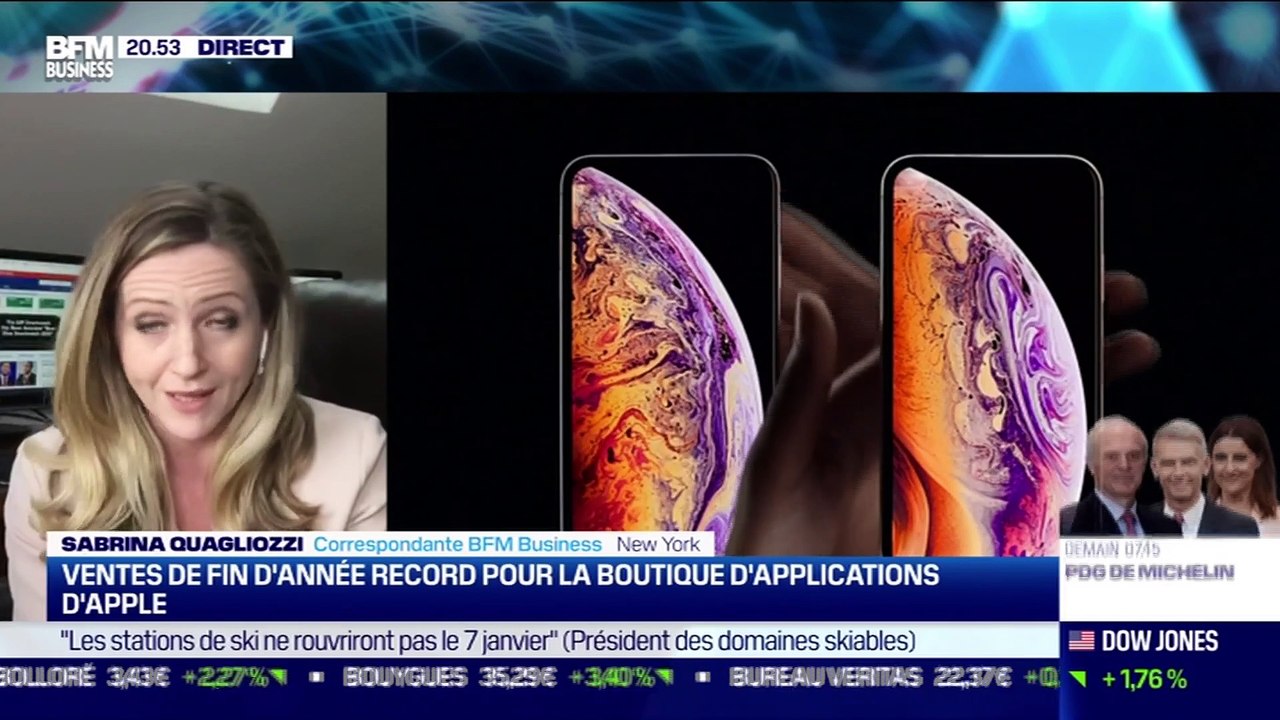 What's up New York : Ventes de fin d'année record pour la boutique d'applications d'Apple - 06/01