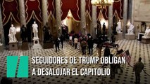 Evacúan el Capitolio tras el asalto de los manifestantes