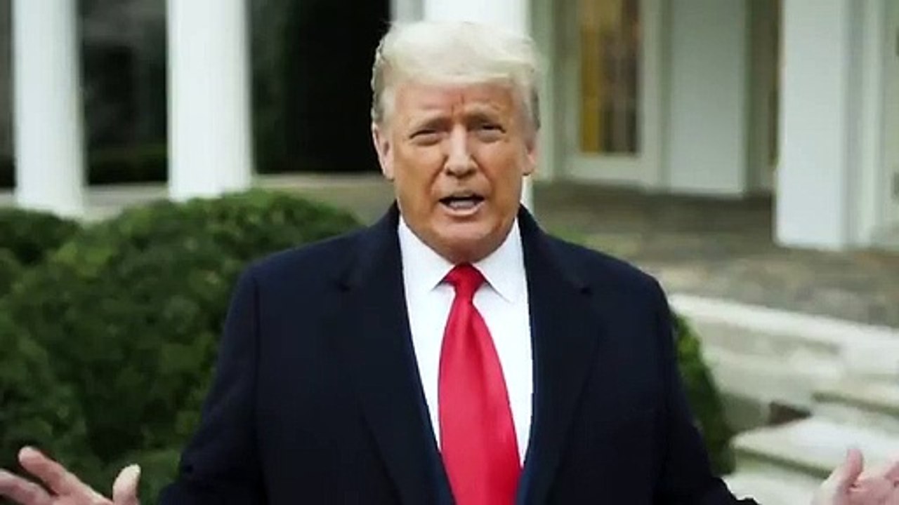 El Presidente Donald Trump se dirige a los norteamericanos tras el asalto al Capitolio