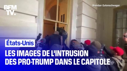 Download Video: États-Unis: les images de l'intrusion de manifestants pro-Trump dans le Capitole