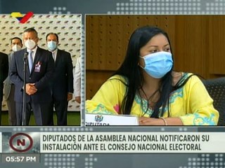 Diputados a la AN notificaron su instalación ante el CNE y reconocieron labor del órgano comicial
