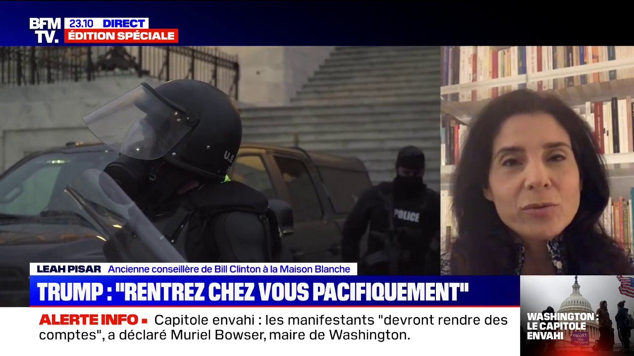 Pour Leah Pisar, ancienne conseillère de Bill Clinton, Donald Trump "préfère mettre le feu aux grandes institutions démocratiques plutôt que de concéder sa défaite"