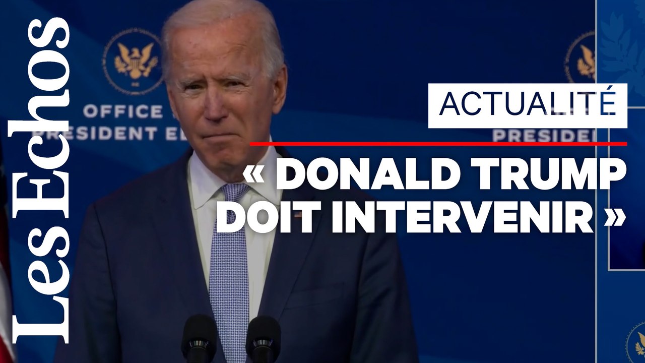 Joe Biden qualifie d’« insurrection » les violences au Capitole