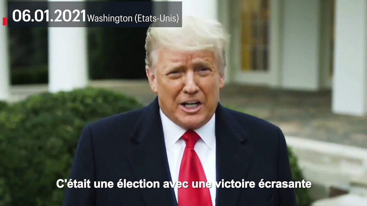 Capitole envahi : Trump appelle ses supporters à «rentrer à la maison»