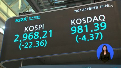 코스피, 장중 3,000선 돌파…동학개미 새 역사 쓰다