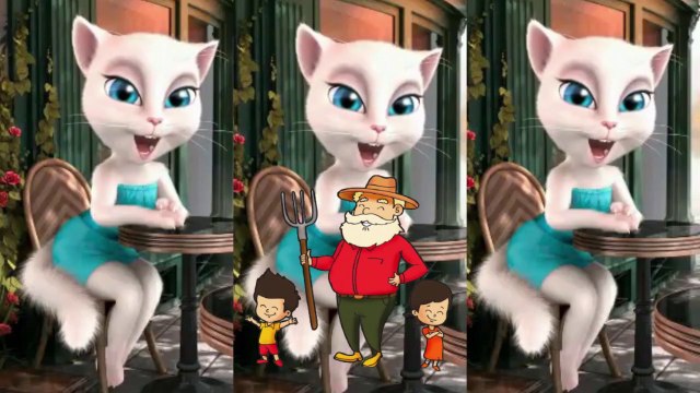 Old Macdonald Had a Farm - A Sing the song EIEIO Nursery Rhymes Ginger Cat Talking Tom Friends