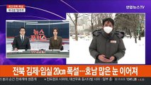 전북 김제·임실 20㎝ 폭설…호남 많은 눈
