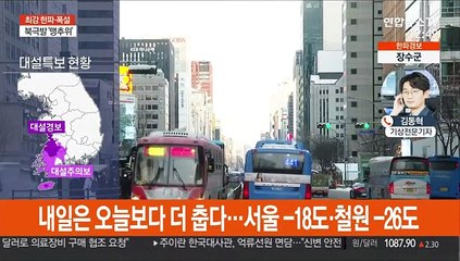 최강 한파·강풍·폭설…내일 더 춥다 서울 -18도