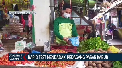 Rapid Test Digelar Mendadak, Pedagang Pasar Tradisional Kabur