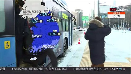 [날씨] 낮동안 강추위 계속…모레까지 서해안 많은 눈
