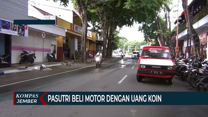 Pasangan Suami Istri di Banyuwangi Beli Motor dengan Uang Koin